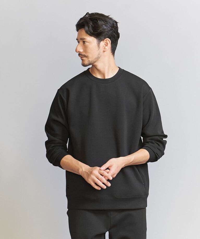 BEAUTY&YOUTH UNITED ARROWS「【WEB限定 WARDROBE SMART】ダブルニット クルーネック スウェット/セットアップ対応」|スウェット・ジャージ|
