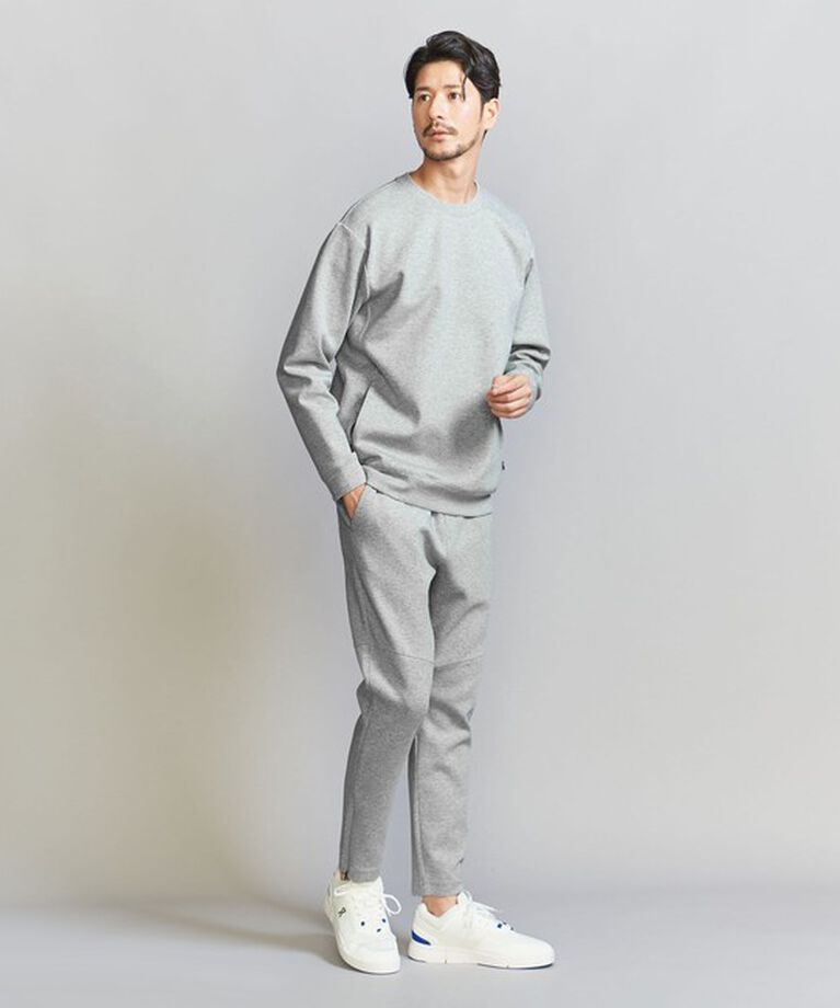 BEAUTY&YOUTH UNITED ARROWS「【WEB限定 WARDROBE SMART】ダブルニット クルーネック スウェット/セットアップ対応」|スウェット・ジャージ|