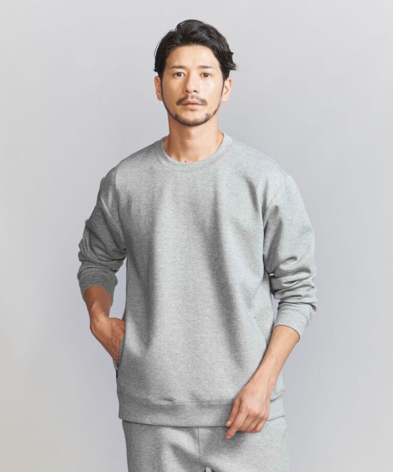 BEAUTY&YOUTH UNITED ARROWS「【WEB限定 WARDROBE SMART】ダブルニット クルーネック スウェット/セットアップ対応」|スウェット・ジャージ|