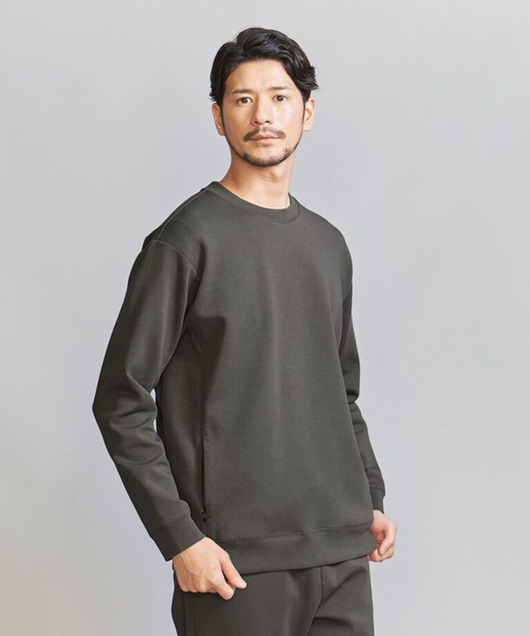 BEAUTY&YOUTH UNITED ARROWS「【WEB限定 WARDROBE SMART】ダブルニット クルーネック スウェット/セットアップ対応」|スウェット・ジャージ|