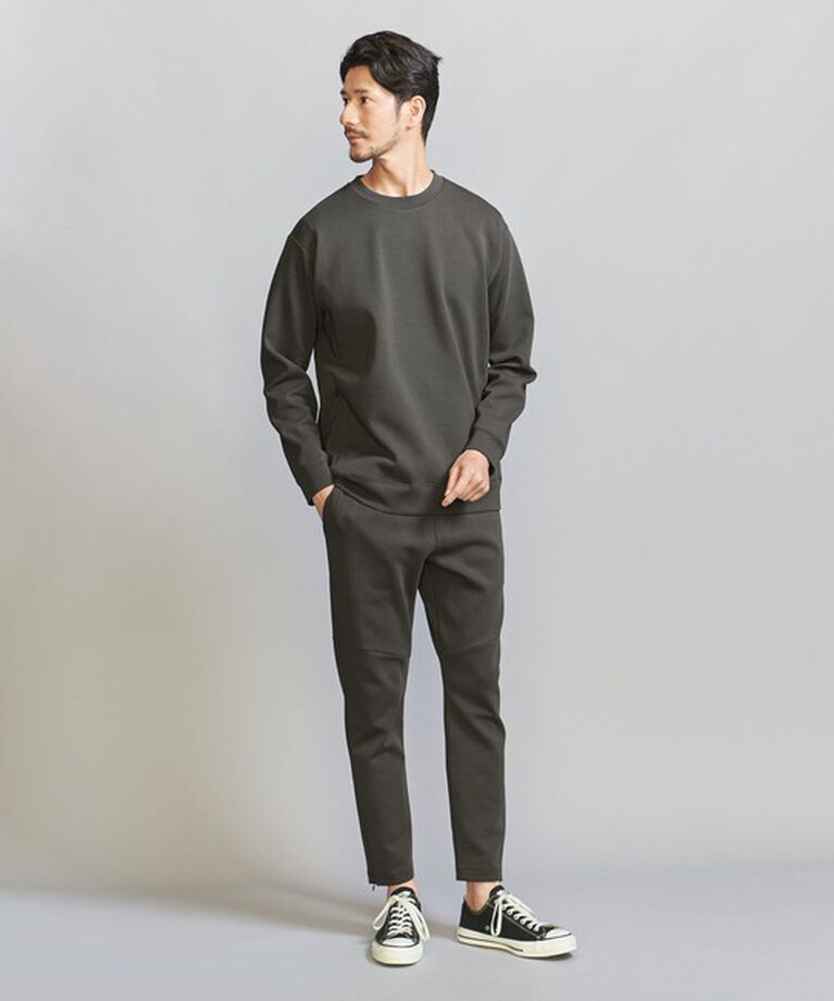 BEAUTY&YOUTH UNITED ARROWS「【WEB限定 WARDROBE SMART】ダブルニット クルーネック スウェット/セットアップ対応」|スウェット・ジャージ|