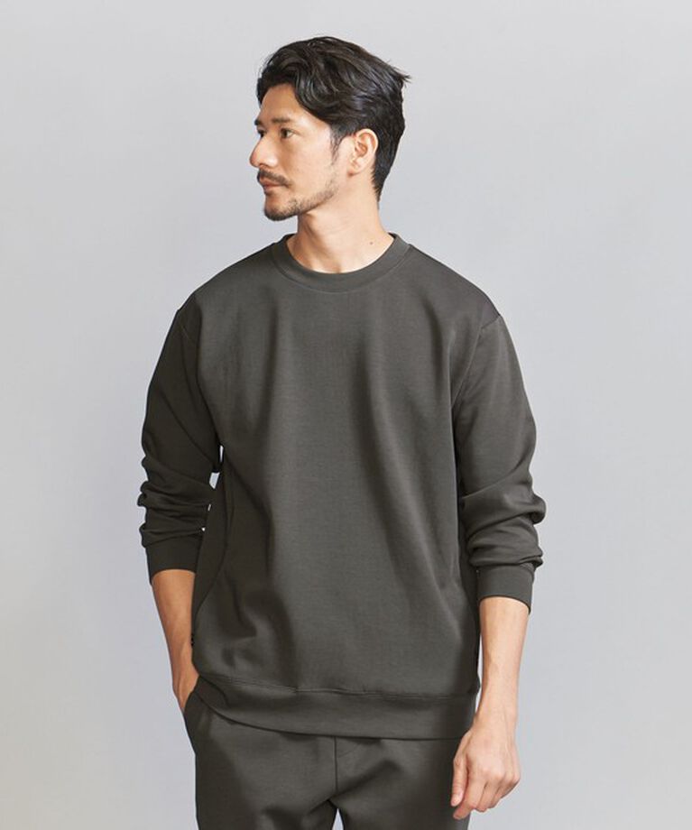 BEAUTY&YOUTH UNITED ARROWS「【WEB限定 WARDROBE SMART】ダブルニット クルーネック スウェット/セットアップ対応」|スウェット・ジャージ|