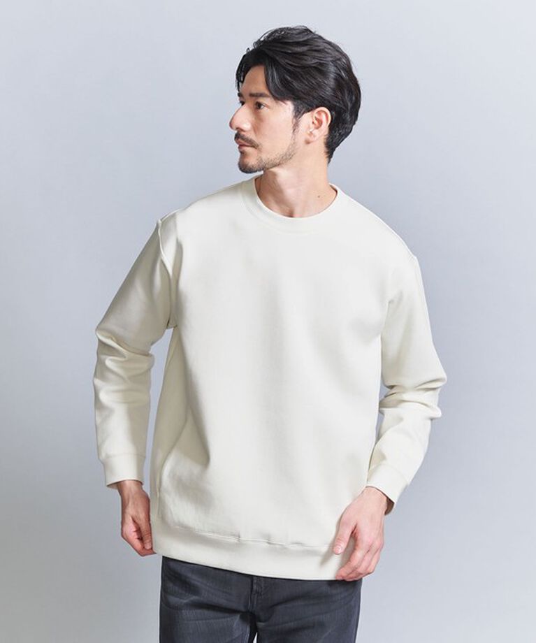 BEAUTY&YOUTH UNITED ARROWS「【WEB限定 WARDROBE SMART】ダブルニット クルーネック スウェット/セットアップ対応」|スウェット・ジャージ|