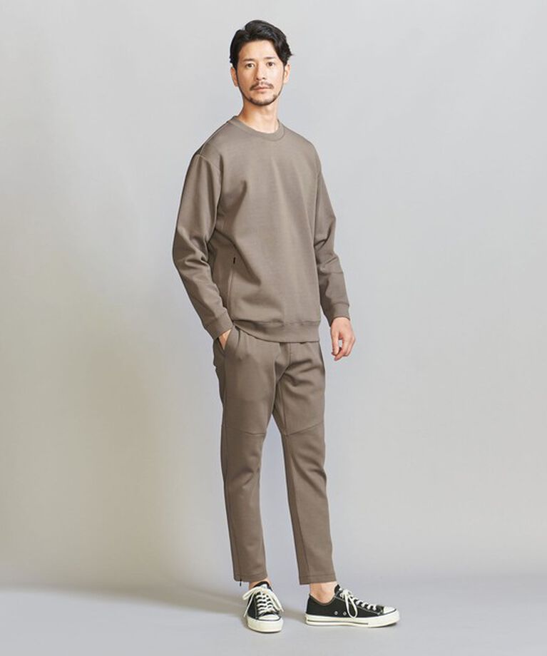 BEAUTY&YOUTH UNITED ARROWS「【WEB限定 WARDROBE SMART】ダブルニット クルーネック スウェット/セットアップ対応」|スウェット・ジャージ|