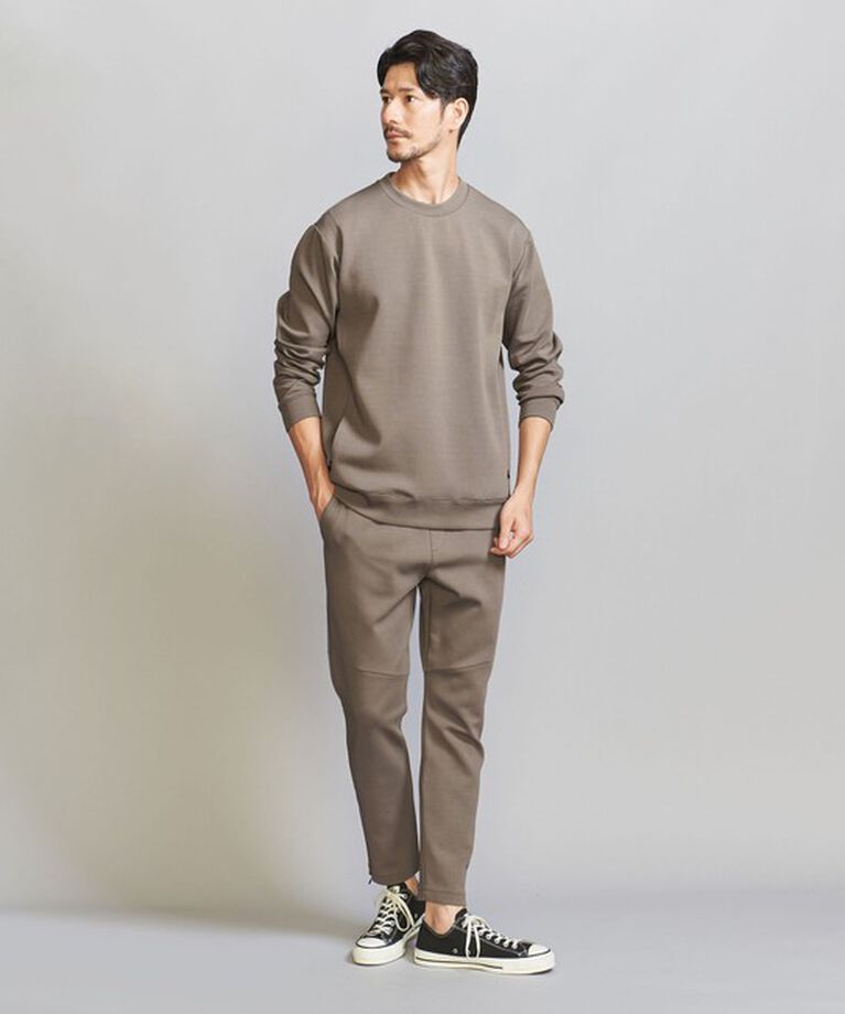 BEAUTY&YOUTH UNITED ARROWS「【WEB限定 WARDROBE SMART】ダブルニット クルーネック スウェット/セットアップ対応」|スウェット・ジャージ|