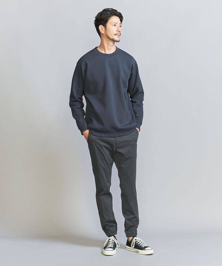 BEAUTY&YOUTH UNITED ARROWS「【WEB限定 WARDROBE SMART】ダブルニット クルーネック スウェット/セットアップ対応」|スウェット・ジャージ|