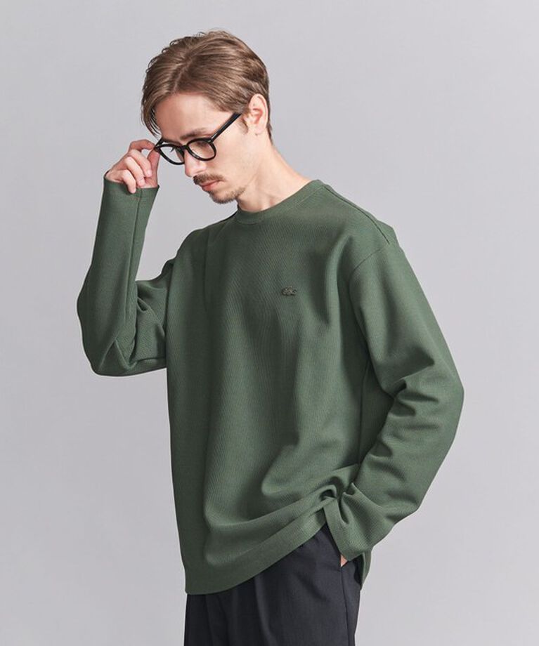 BEAUTY&YOUTH UNITED ARROWS「＜LACOSTE for BEAUTY&YOUTH＞ 1トーン ロングスリーブ Tシャツ」|Tシャツ・カットソー|OLIVE