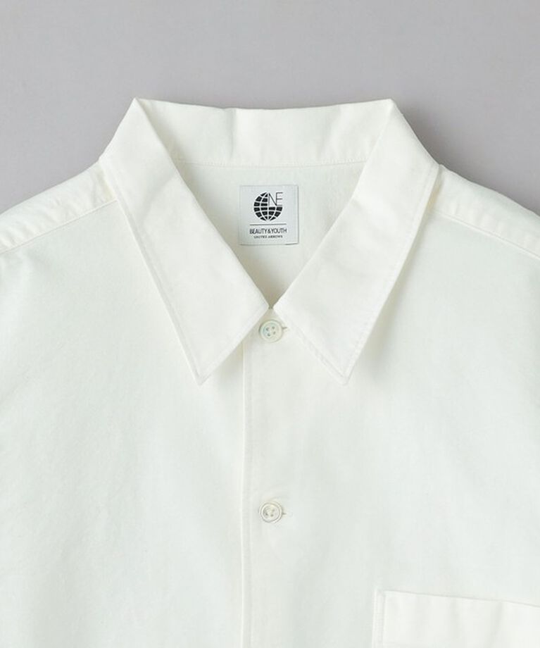 BEAUTY&YOUTH UNITED ARROWS「＜one BEAUTY&YOUTH＞ コットンシルク オックスフォード キャンプカラー フォルムシャツ」|シャツ・ブラウス|
