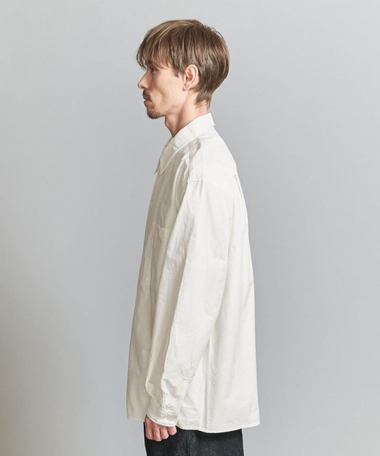 BEAUTY&YOUTH UNITED ARROWS「＜one BEAUTY&YOUTH＞ コットンシルク オックスフォード キャンプカラー フォルムシャツ」|シャツ・ブラウス|