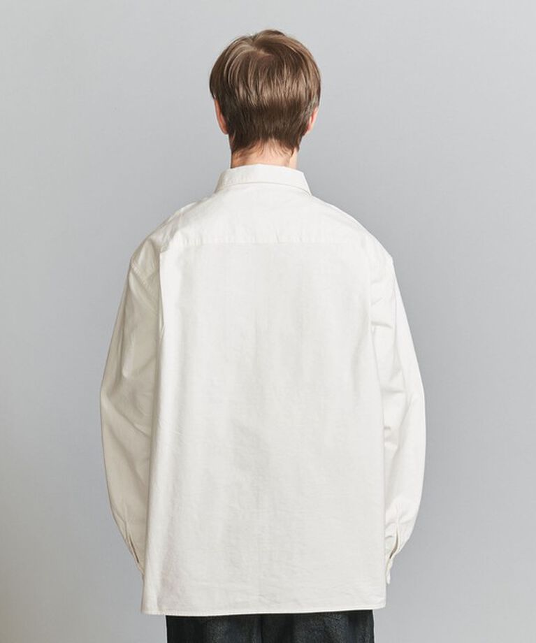 BEAUTY&YOUTH UNITED ARROWS「＜one BEAUTY&YOUTH＞ コットンシルク オックスフォード キャンプカラー フォルムシャツ」|シャツ・ブラウス|