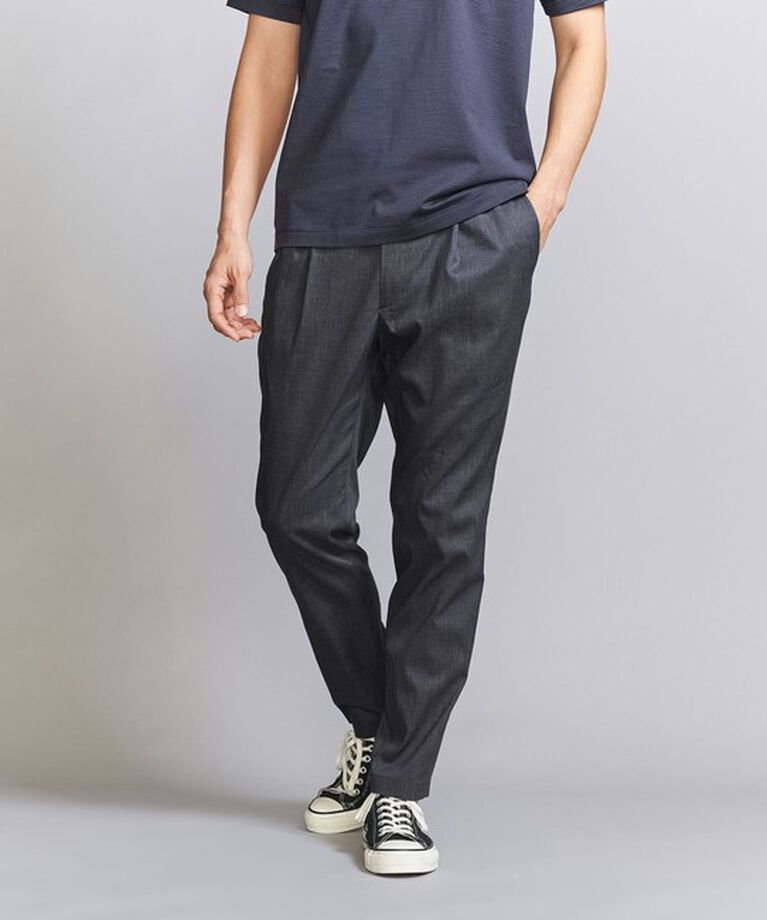 BEAUTY&YOUTH UNITED ARROWS「東レ/TORAY ドライ ポリエステル 1プリーツ イージーパンツ - セットアップ対応 ヨコストレッチ ウォッシャ」|チノ|