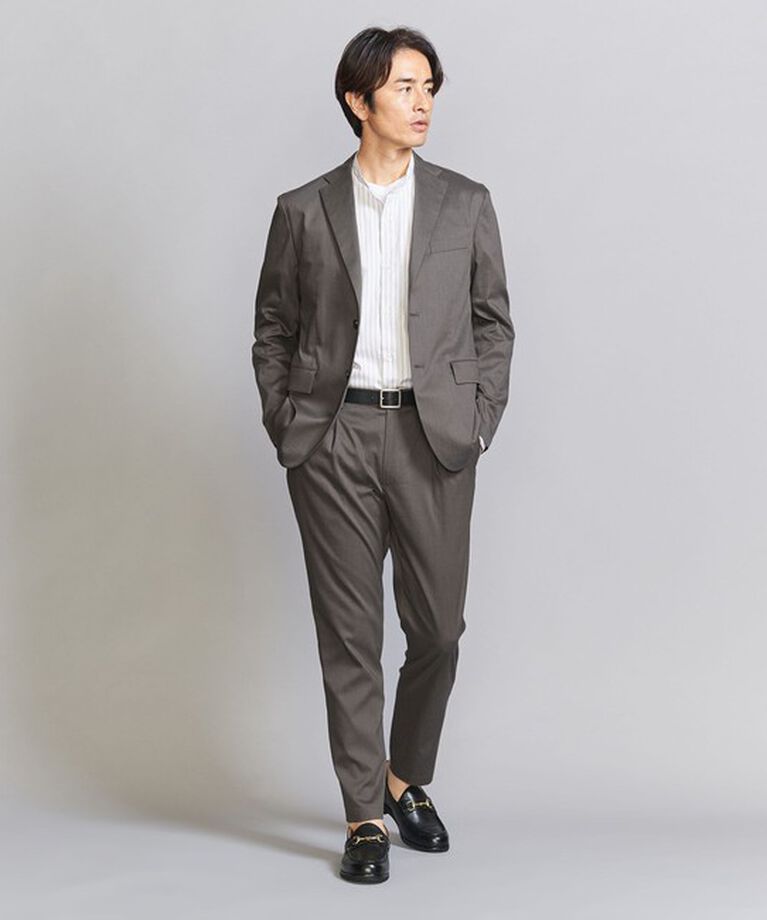 BEAUTY&YOUTH UNITED ARROWS「東レ/TORAY ドライ ポリエステル 1プリーツ イージーパンツ - セットアップ対応 ヨコストレッチ ウォッシャ」|チノ|