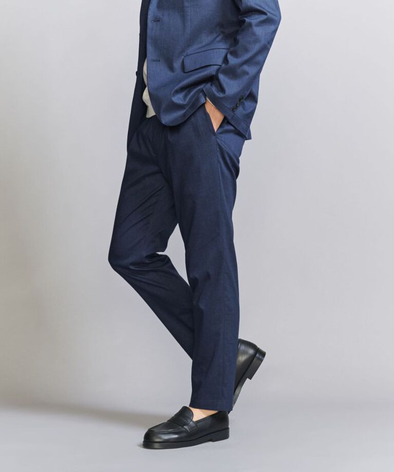 BEAUTY&YOUTH UNITED ARROWS「東レ/TORAY ドライ ポリエステル 1プリーツ イージーパンツ - セットアップ対応 ヨコストレッチ ウォッシャ」|チノ|