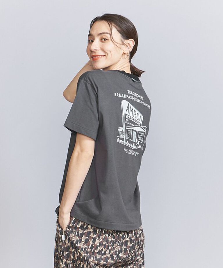 BEAUTY&YOUTH UNITED ARROWS「【WEB限定/別注】＜Americana＞リンガーTシャツ」|Tシャツ・カットソー|BLACK