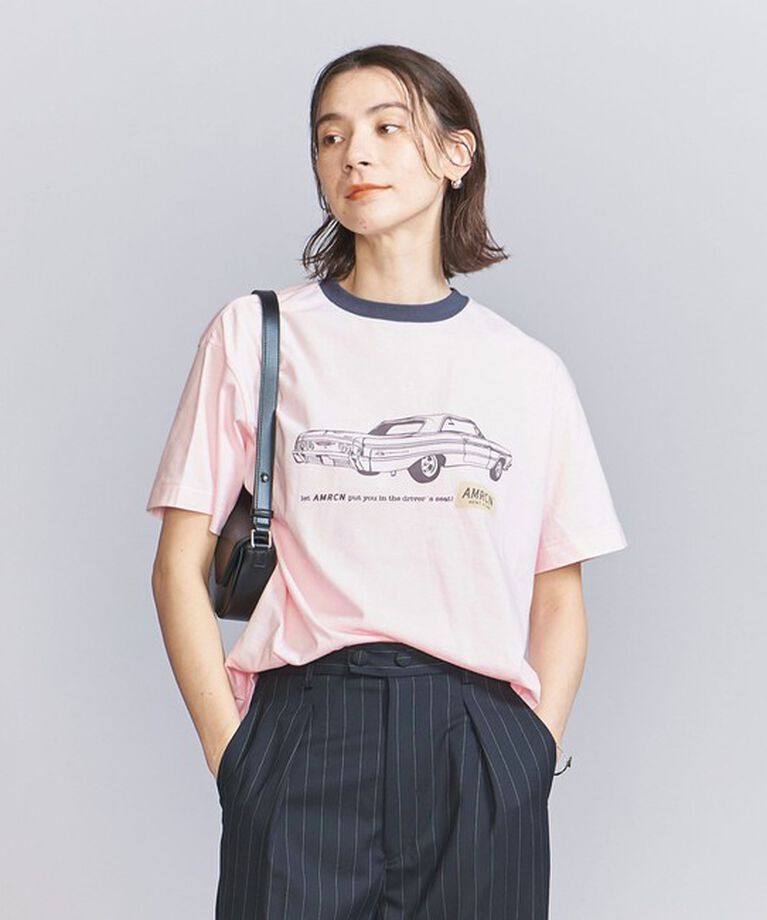BEAUTY&YOUTH UNITED ARROWS「【WEB限定/別注】＜Americana＞リンガーTシャツ」|Tシャツ・カットソー|