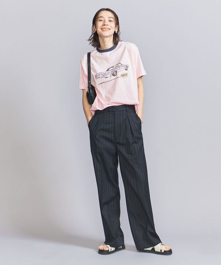 BEAUTY&YOUTH UNITED ARROWS「【WEB限定/別注】＜Americana＞リンガーTシャツ」|Tシャツ・カットソー|