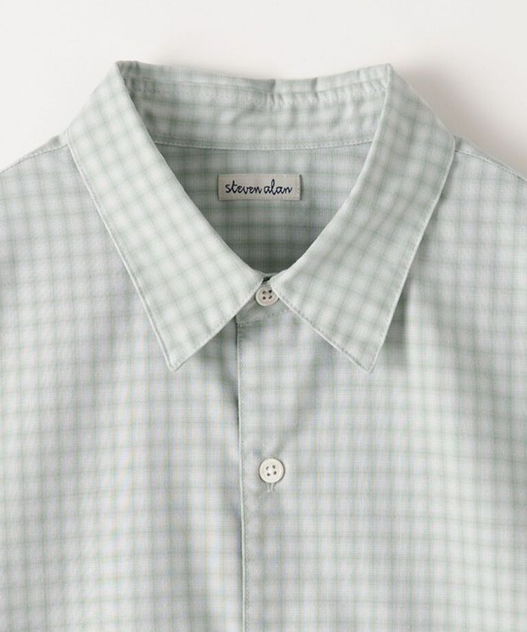 STEVEN ALAN「＜Steven Alan＞ TR オンブレ― チェック レギュラーカラー シャツ LOOSE」|シャツ・ブラウス|