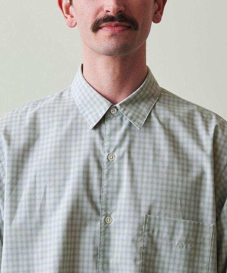 STEVEN ALAN「＜Steven Alan＞ TR オンブレ― チェック レギュラーカラー シャツ LOOSE」|シャツ・ブラウス|