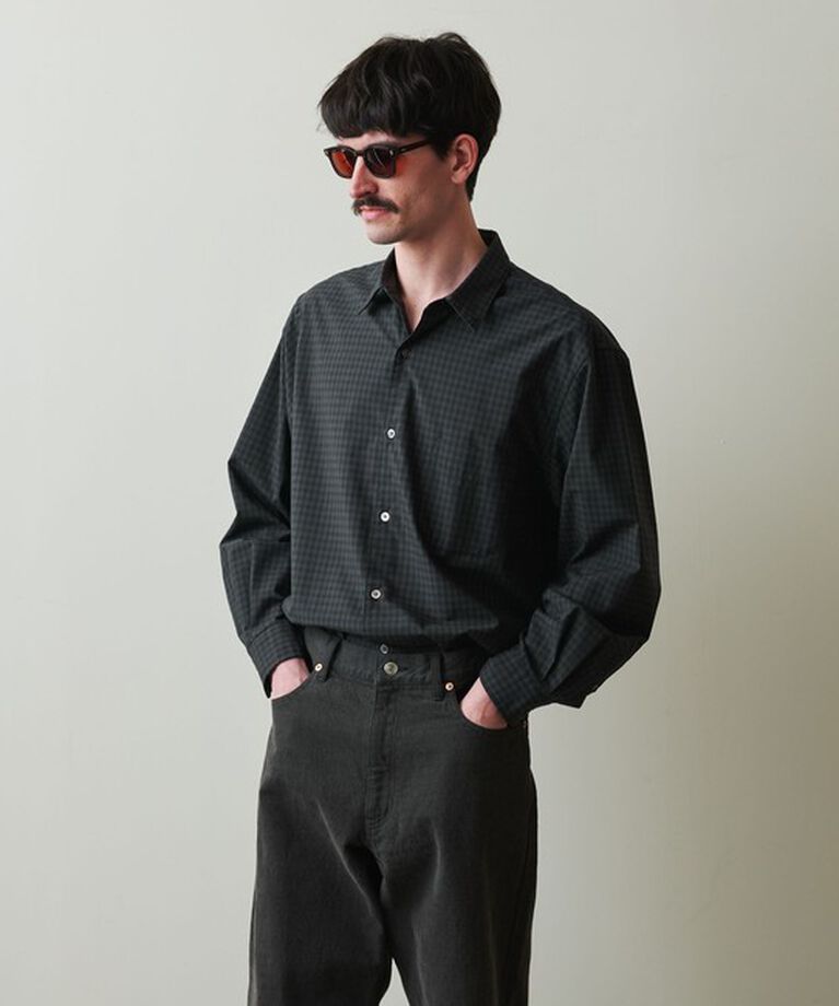 STEVEN ALAN「＜Steven Alan＞ TR オンブレ― チェック レギュラーカラー シャツ LOOSE」|シャツ・ブラウス|