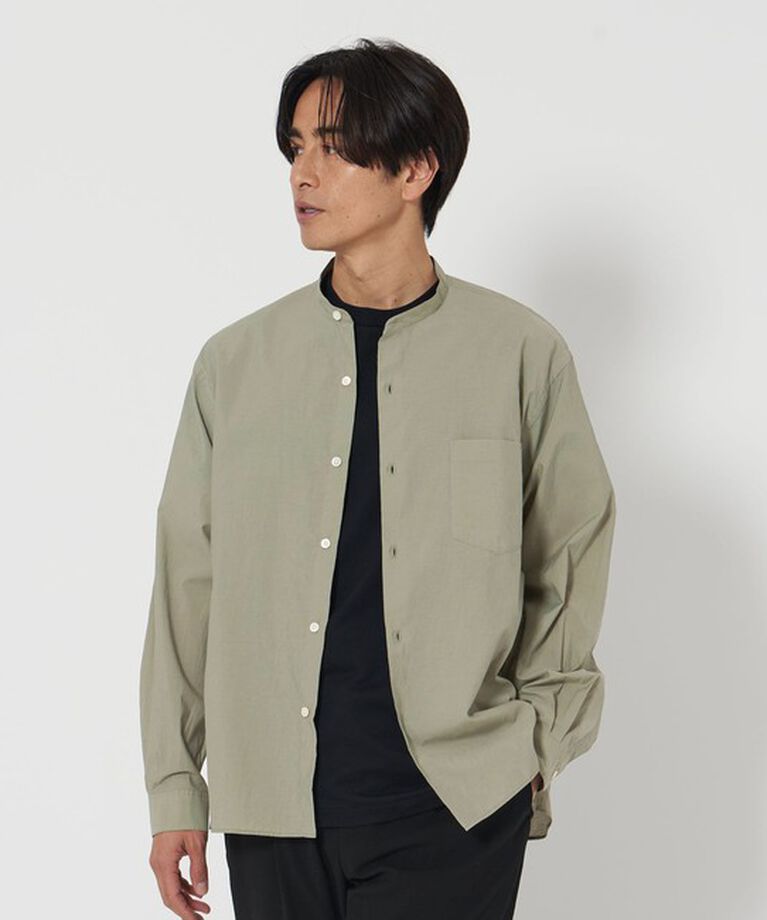 BEAUTY&YOUTH UNITED ARROWS「エアリー コットン バンド スクエア― フォルムシャツ」|シャツ・ブラウス|