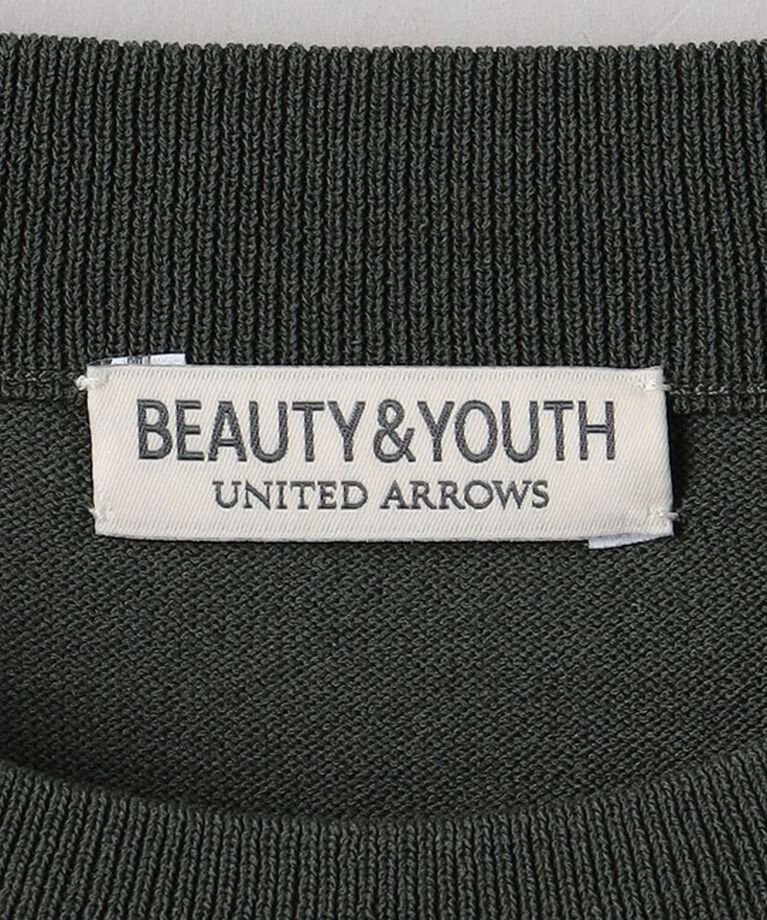 BEAUTY&YOUTH UNITED ARROWS「デオドラント  ニットTシャツ -抗菌・防臭 ウォッシャブル-」|ニット・セーター|