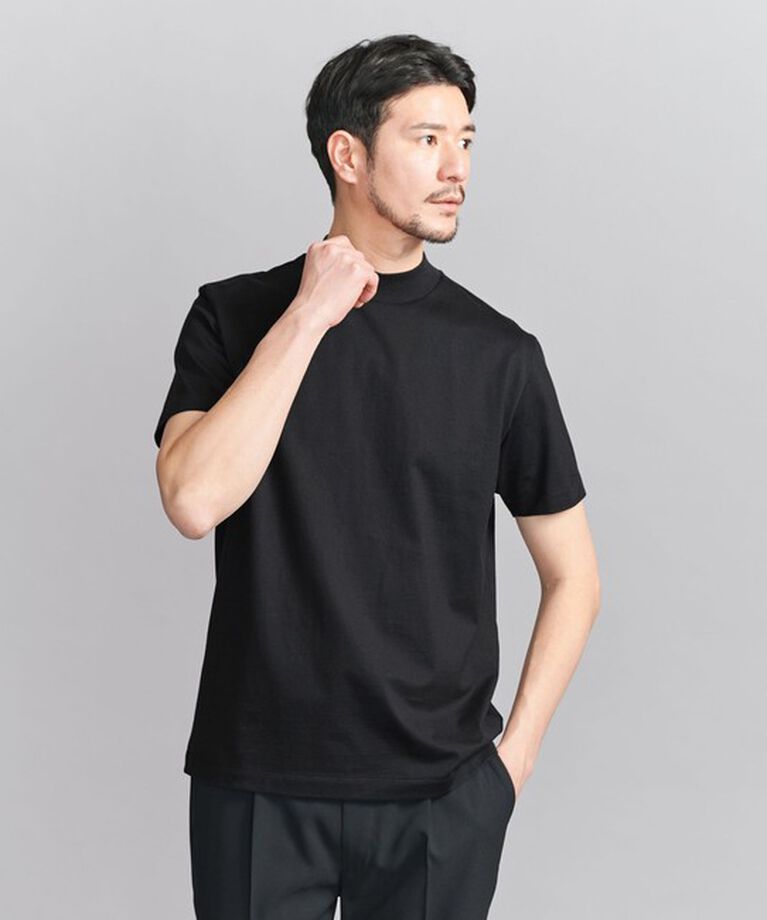 BEAUTY&YOUTH UNITED ARROWS「【WEB限定 WARDROBE SMART】クリア  ガスコットン モックネック カットソー【抗菌・防臭】」|Tシャツ・カットソー|