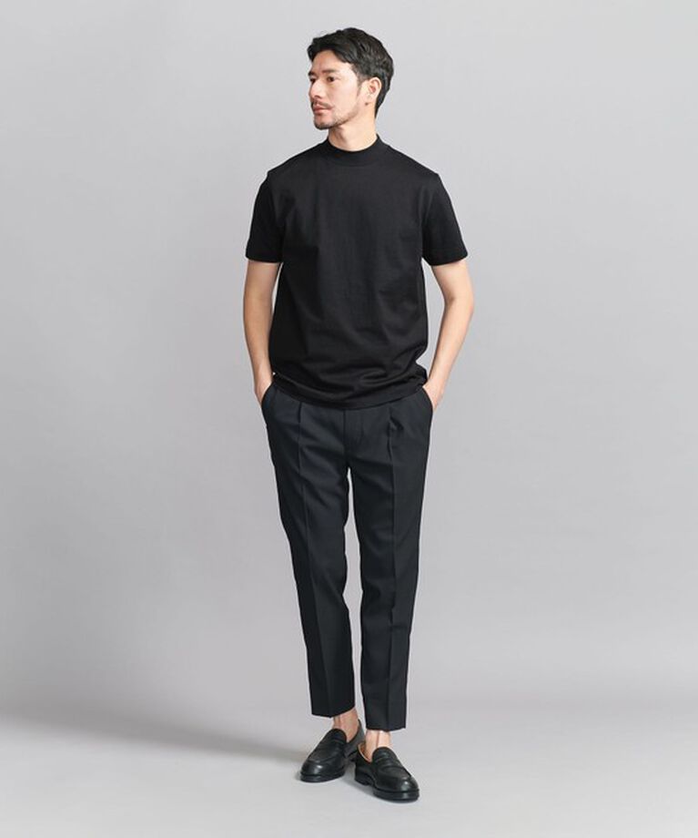 BEAUTY&YOUTH UNITED ARROWS「【WEB限定 WARDROBE SMART】クリア  ガスコットン モックネック カットソー【抗菌・防臭】」|Tシャツ・カットソー|