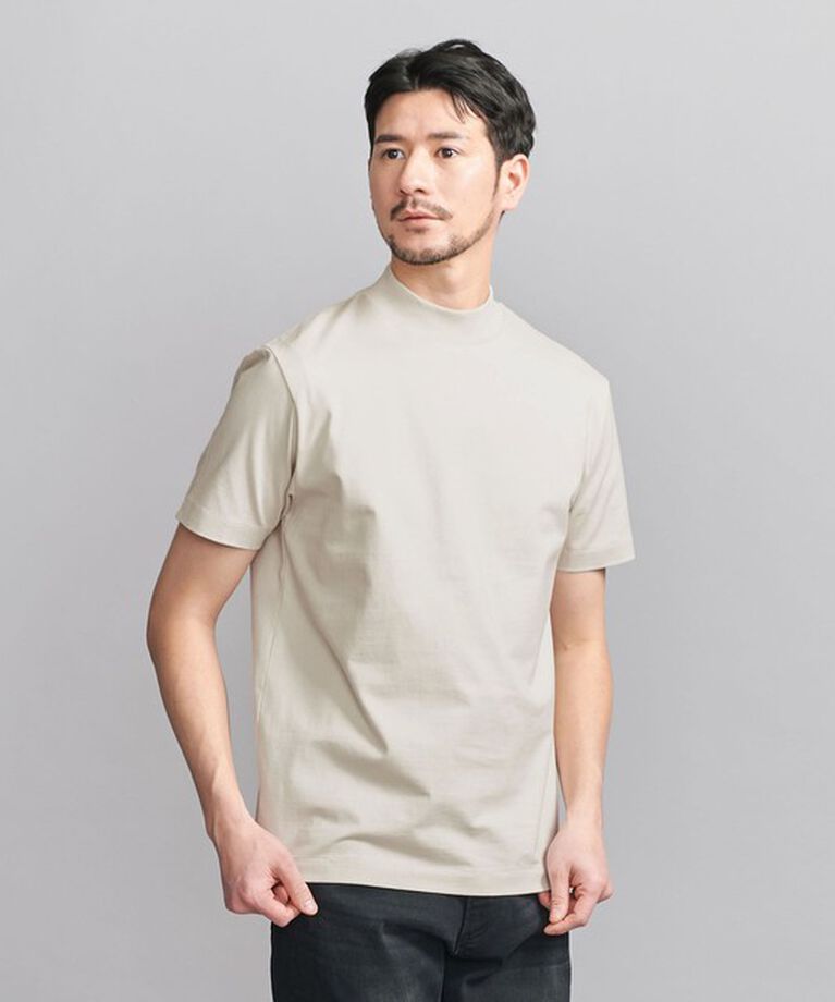 BEAUTY&YOUTH UNITED ARROWS「【WEB限定 WARDROBE SMART】クリア  ガスコットン モックネック カットソー【抗菌・防臭】」|Tシャツ・カットソー|NATURAL