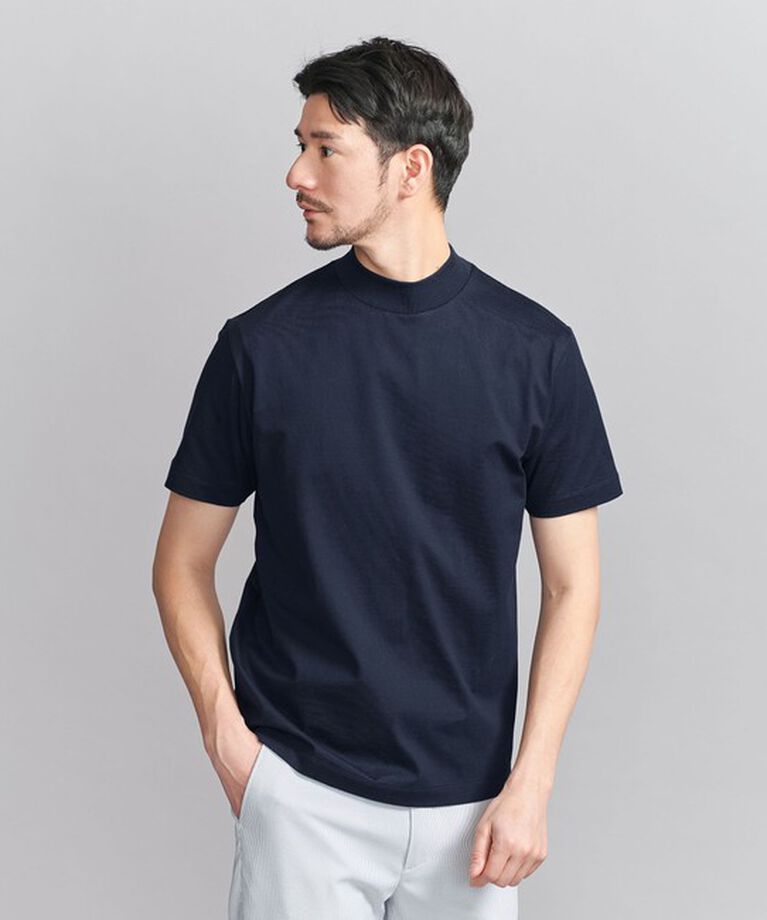 BEAUTY&YOUTH UNITED ARROWS「【WEB限定 WARDROBE SMART】クリア  ガスコットン モックネック カットソー【抗菌・防臭】」|Tシャツ・カットソー|