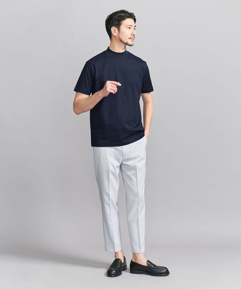 BEAUTY&YOUTH UNITED ARROWS「【WEB限定 WARDROBE SMART】クリア  ガスコットン モックネック カットソー【抗菌・防臭】」|Tシャツ・カットソー|