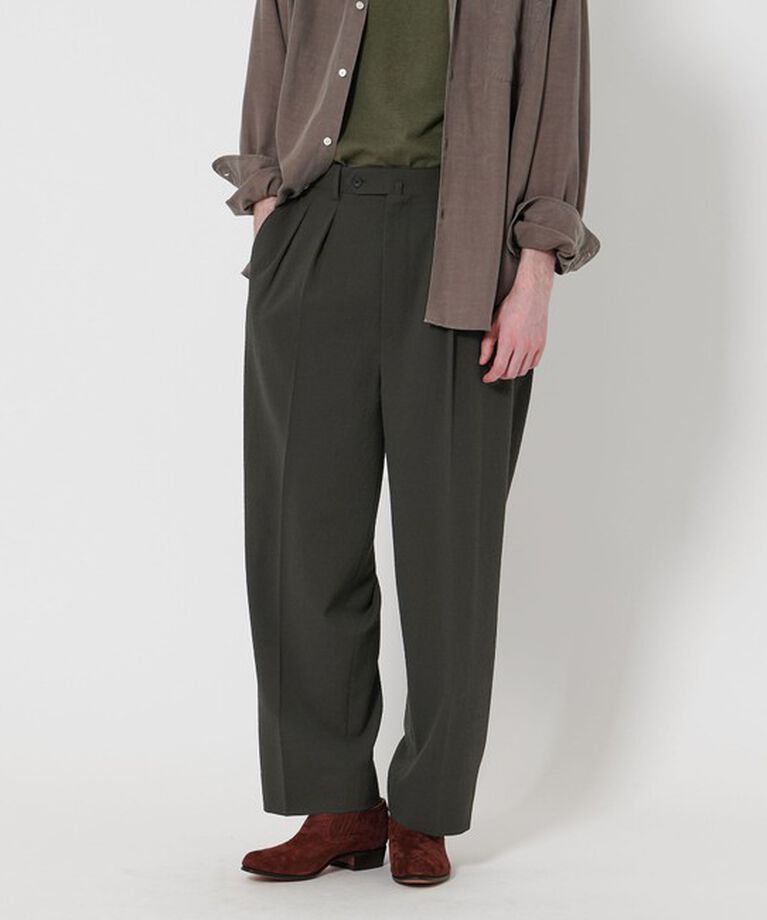 STEVEN ALAN「＜Steven Alan＞ TW サッカー インツープリーツ ドレス トラウザーズ」|スラックス|