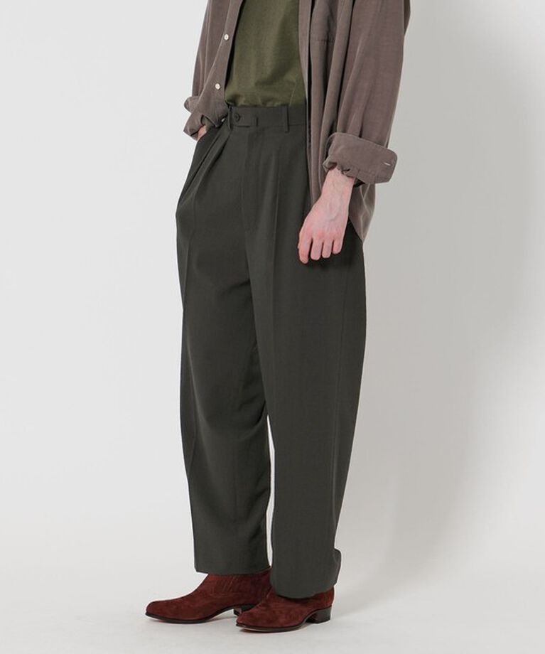 STEVEN ALAN「＜Steven Alan＞ TW サッカー インツープリーツ ドレス トラウザーズ」|スラックス|