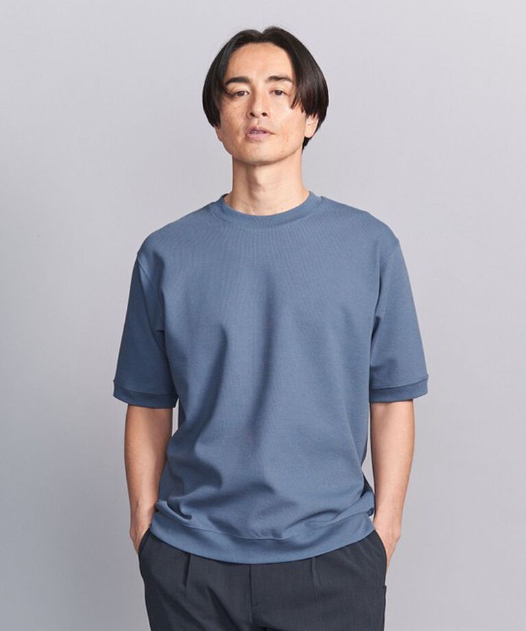 BEAUTY&YOUTH UNITED ARROWS「ダブルフェイス ジオメ コンフォート クルーネック Tシャツ」|Tシャツ・カットソー|