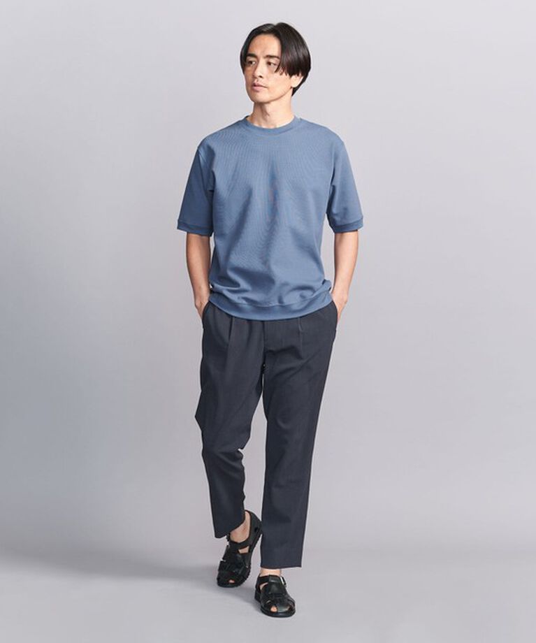 BEAUTY&YOUTH UNITED ARROWS「ダブルフェイス ジオメ コンフォート クルーネック Tシャツ」|Tシャツ・カットソー|