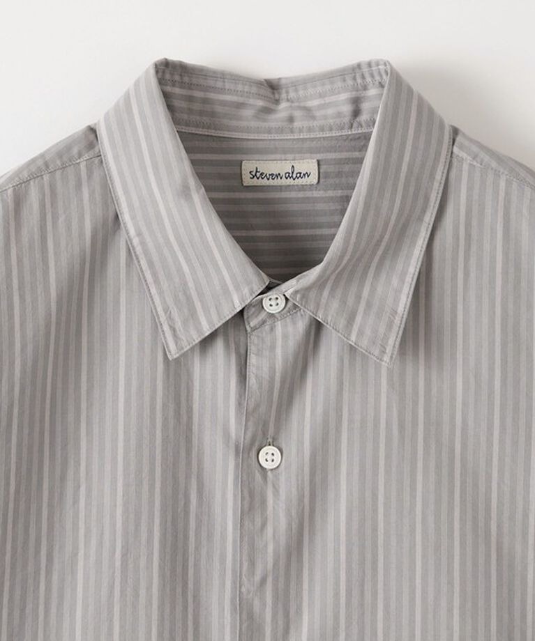 STEVEN ALAN「＜Steven Alan＞ C/L/S ストライプ レギュラーカラー シャツ ALINE LOOSE CASUAL」|シャツ・ブラウス|