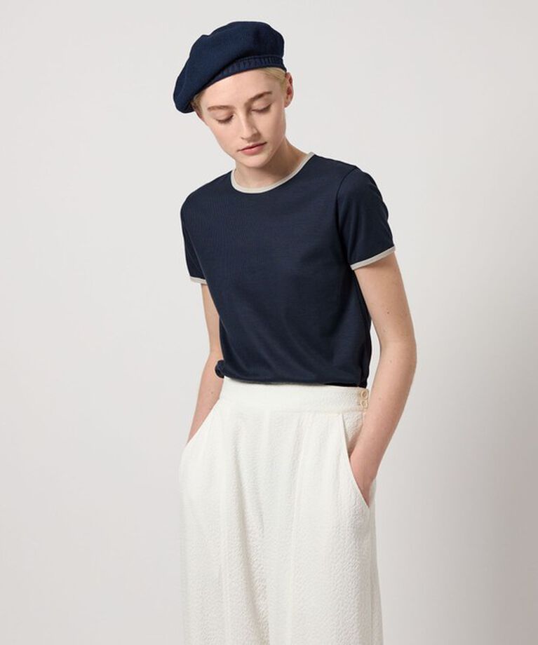 STEVEN ALAN「＜Steven Alan＞リンガー Tシャツ」|Tシャツ・カットソー|NAVY