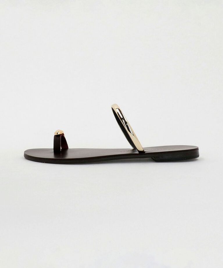 BEAUTY&YOUTH UNITED ARROWS「＜NICOLAS LAINAS＞メタリック サムリング サンダル」|サンダル|