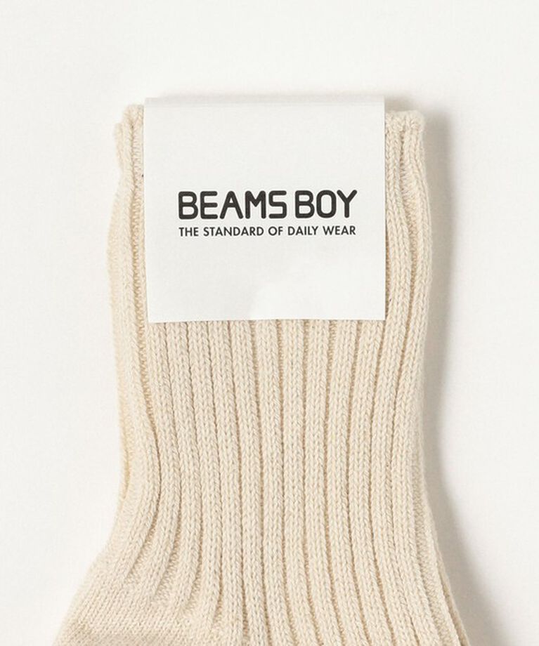 BEAMSBOY「1/2ソリッド リブ ソックス」|ソックス|