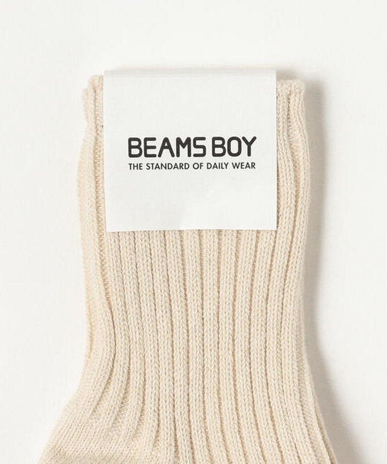 BEAMSBOY「1/2ソリッド リブ ソックス」|ソックス|