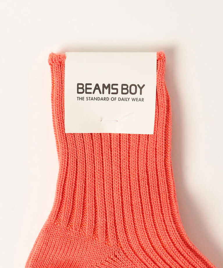 BEAMSBOY「1/2ソリッド リブ ソックス」|ソックス|