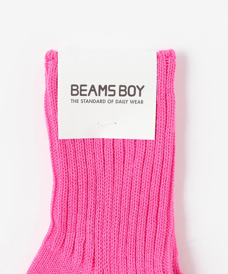 BEAMSBOY「1/2ソリッド リブ ソックス」|ソックス|