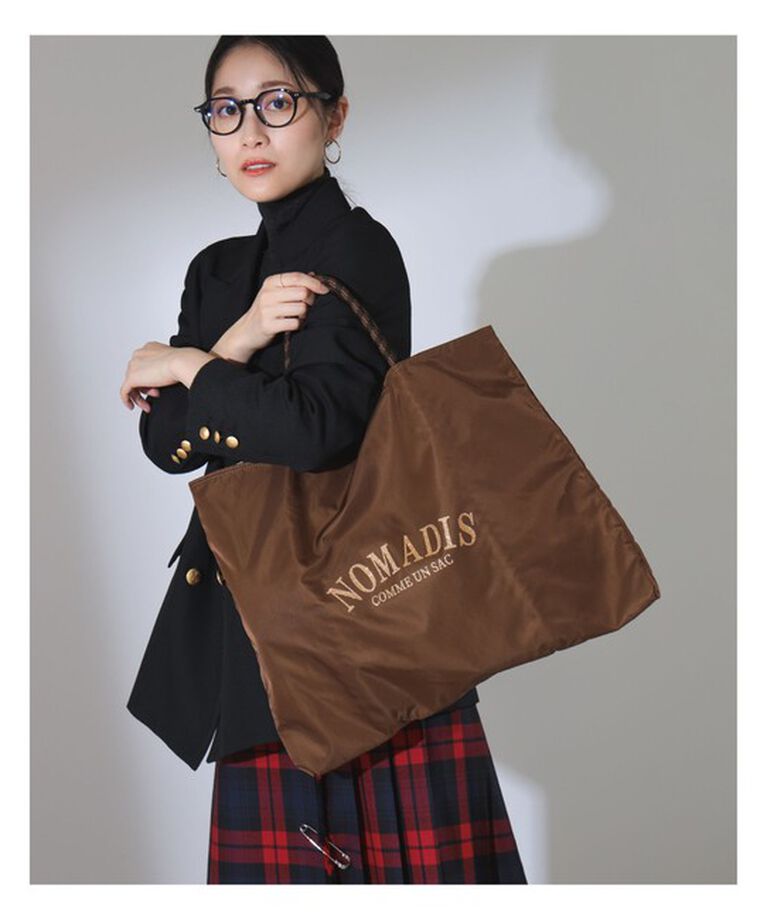 Demi-Luxe BEAMS 「NOMADIS × Demi-Luxe BEAMS / 別注 SAC リバーシブル ロゴトートバッグ」|トートバッグ|BROWN*IVORY