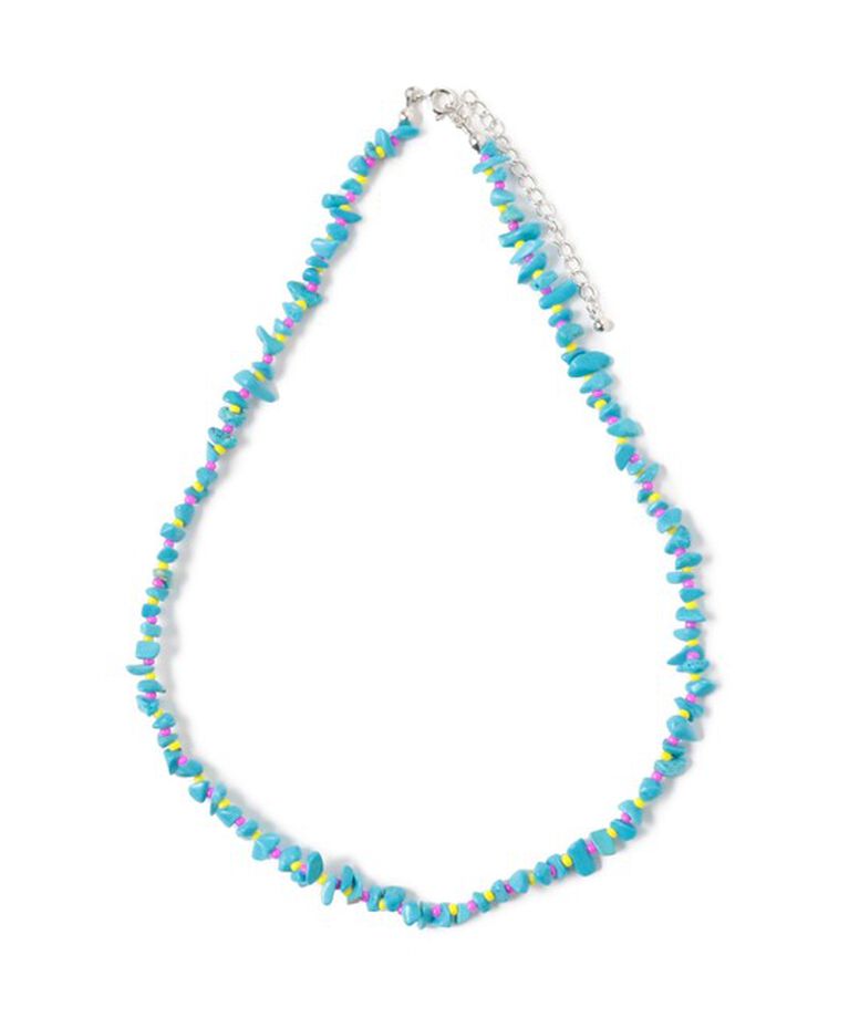 Ray BEAMS 「Ray BEAMS / ビーズ ミックス ストーン ネックレス」|ネックレス|TURQUOISE