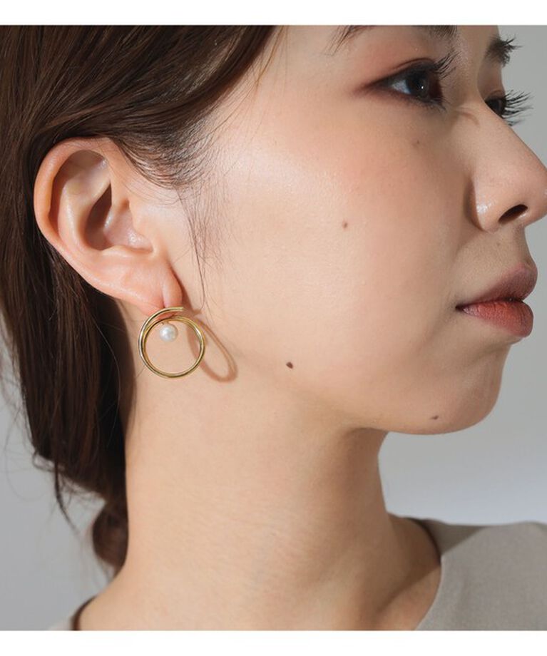Demi-Luxe BEAMS 「jour couture / horn.01 ピアス」|その他|GOLD
