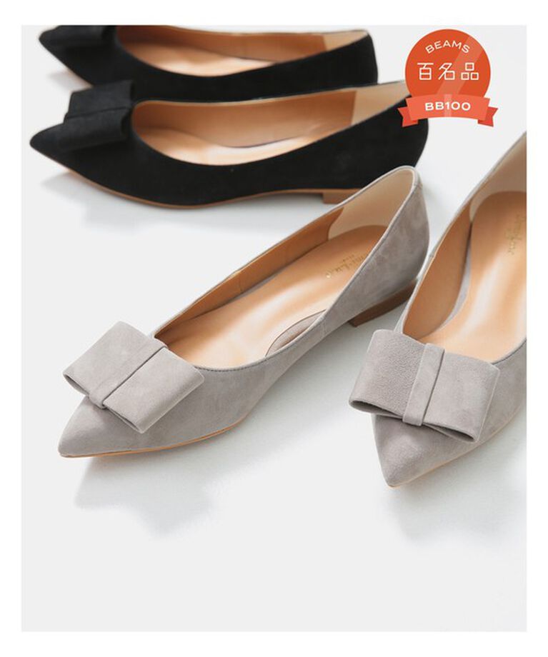 Demi-Luxe BEAMS 「リボン パンプス」|パンプス|GREY