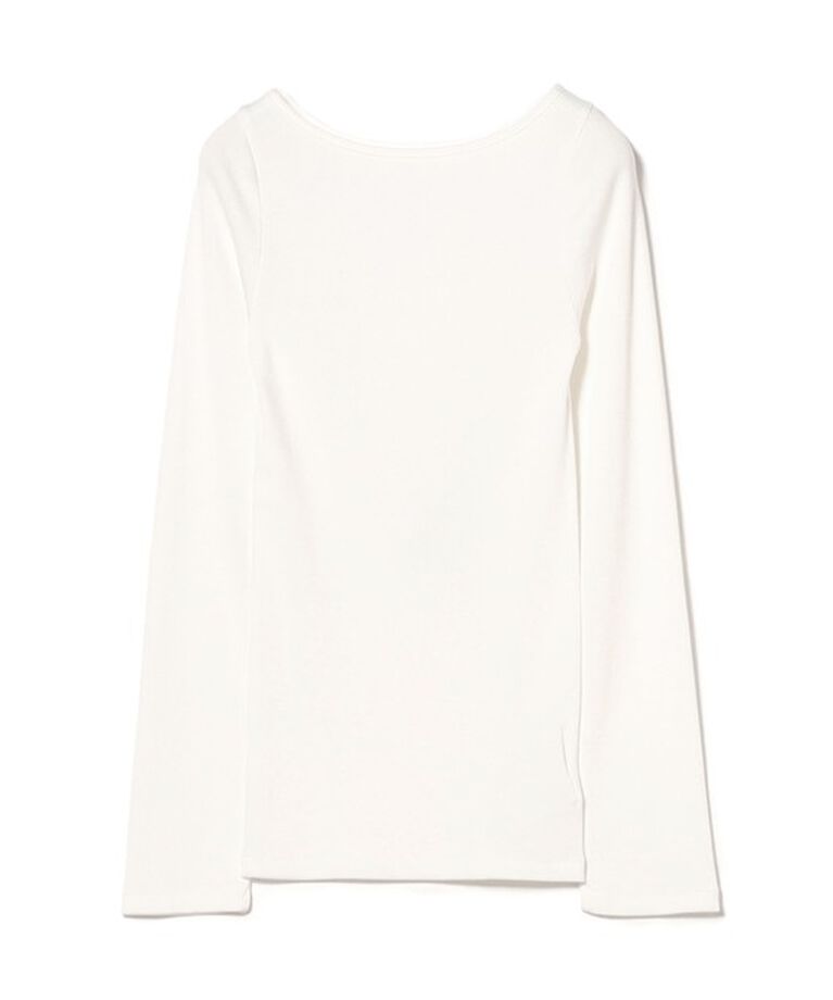 Demi-Luxe BEAMS 「丸胴 テレコ 長袖 Tシャツ」|Tシャツ・カットソー|WHITE