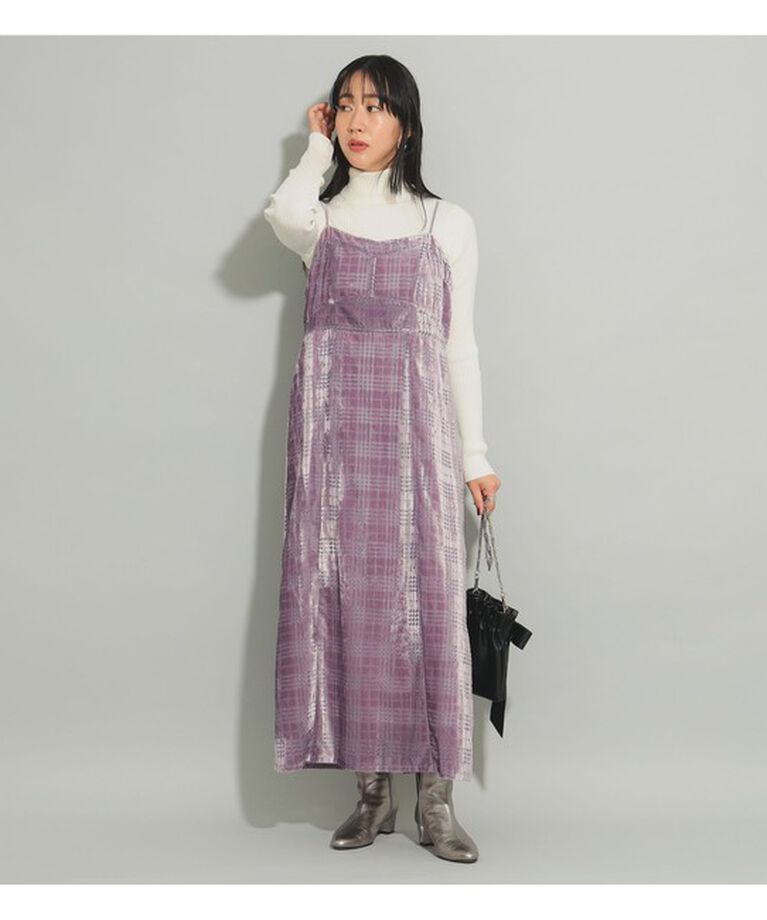 Ray BEAMS 「オパール チェック キャミ ワンピース」|ワンピース|