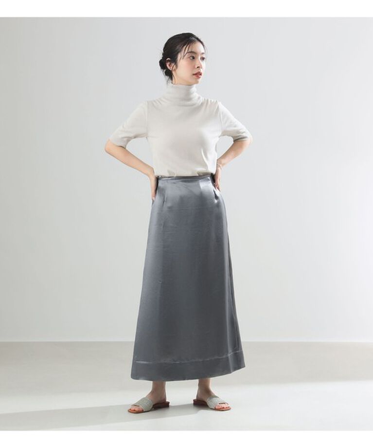 Demi-Luxe BEAMS 「AK+1 / ビンテージ サテンスカート」|スカート|