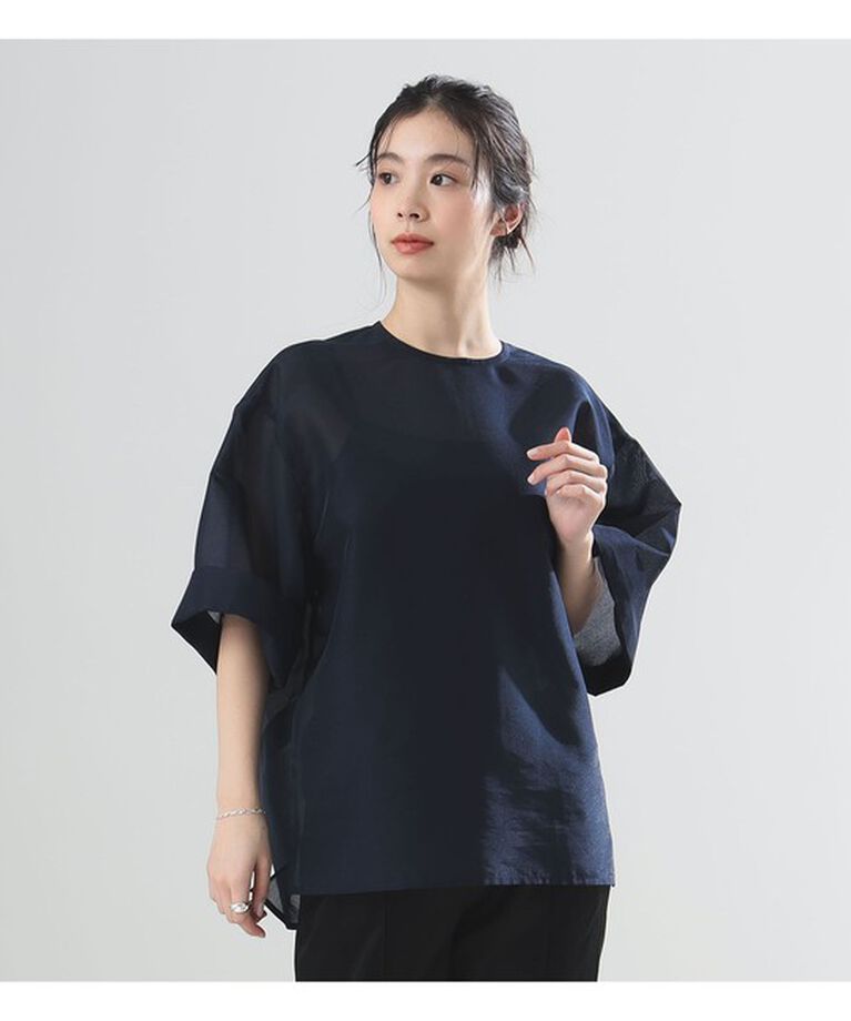 Demi-Luxe BEAMS 「AK+1 / シアーオーガンジー ブラウス」|シャツ・ブラウス|