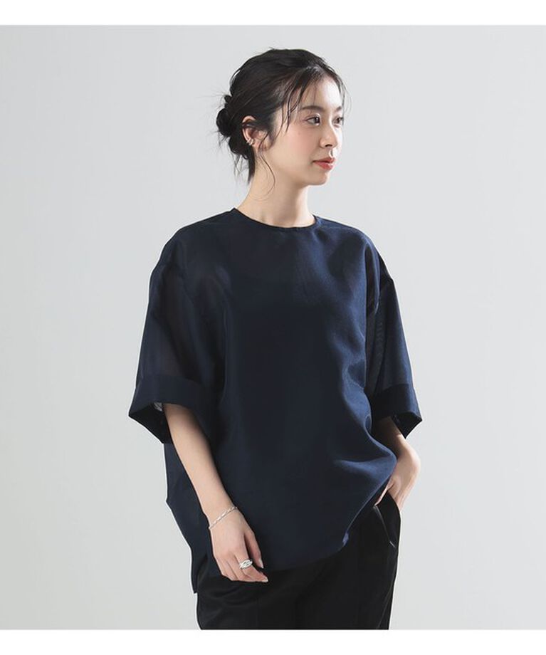 Demi-Luxe BEAMS 「AK+1 / シアーオーガンジー ブラウス」|シャツ・ブラウス|